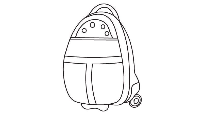 手提箱简笔画怎么画  手提箱简笔画教程