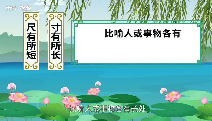 尺有所短下一句是什么 尺有所短的前一句