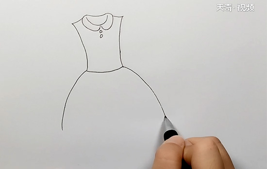 小裙子简笔画