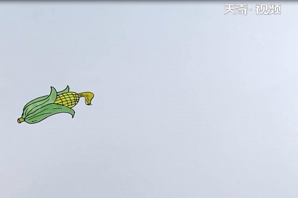 玉米简笔画