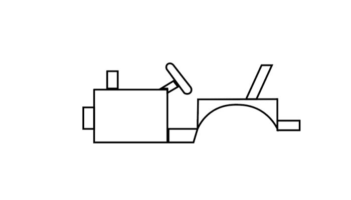 拖拉机简笔画 拖拉机简笔画怎么画