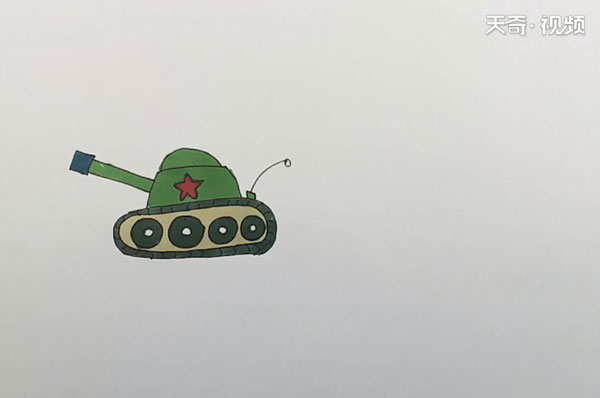 坦克简笔画
