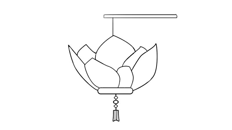 灯笼简笔画