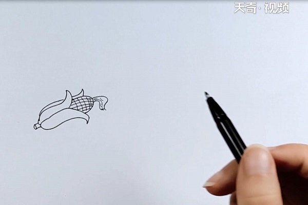 玉米简笔画