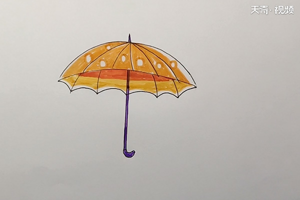 伞简笔画