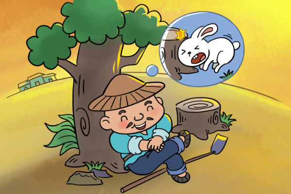 兔走触株,折颈而死的意思 兔走触株折颈而死译文