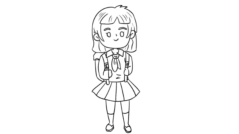 少先队员简笔画 少先队员怎么画