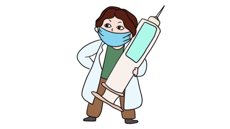 抗病毒医生简笔画画法  抗病毒医生简笔画步骤