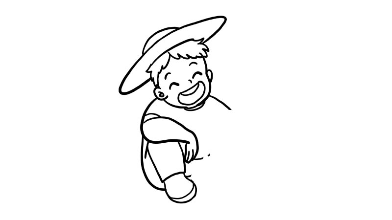 父与子简笔画怎么画  父与子简笔画步骤