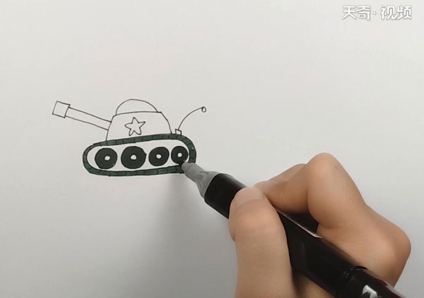 坦克简笔画