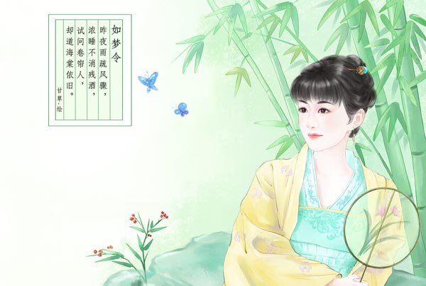 如梦令昨夜雨疏赏析 昨夜雨疏风骤诗歌鉴赏