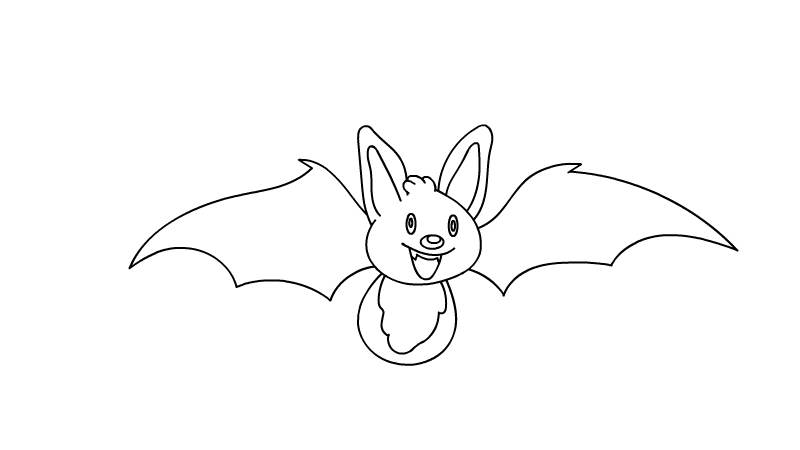 蝙蝠简单画 蝙蝠简单画法