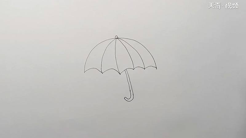 雨伞简笔画