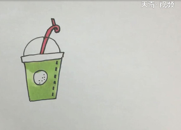 饮料简笔画