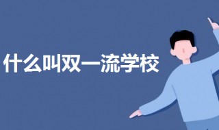 什么叫双一流学校 什么叫双一流学校?共多少所?