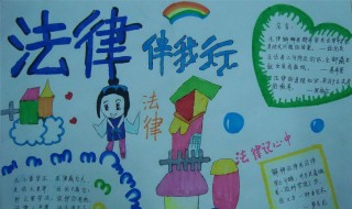 法律伴我行手抄报资料 法律伴我行手抄报资料 简单漂亮