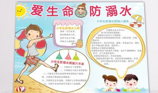 关于溺水的手抄报 珍爱生命预防溺水的手抄报