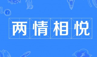 两情相悦什么意思 良缘夙缔,两情相悦什么意思