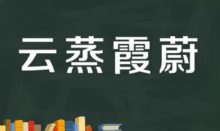 云蒸霞蔚什么意思（云蒸霞蔚什么意思蒸）