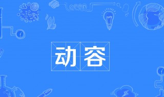 动容是什么意思（不为之动容是什么意思）