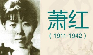萧红的简介和作品 萧红的简介和作品有哪些
