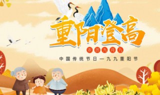 九九重阳节习俗 重阳节的风俗是啥