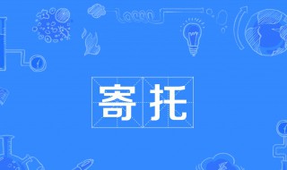 寄托是什么意思（寄托是什么意思解释）