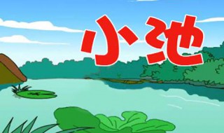 小池古诗（小池古诗带拼音）