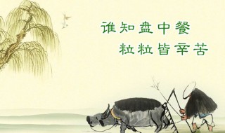 关于珍惜粮食的古诗（关于珍惜粮食的古诗100首）