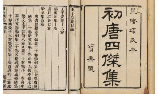 初唐四杰是哪四个人啊（初唐四杰是哪4个人）