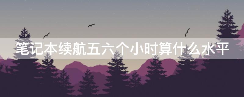 笔记本续航五六个小时算什么水平 笔记本续航五六个小时算什么水平的