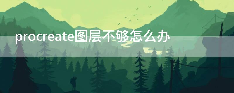 procreate图层不够怎么办（procrate图层画不了）