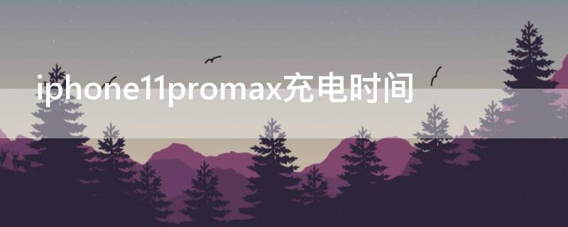 iPhone11promax充电时间（苹果11promax充电时间）