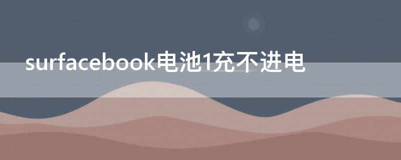 surfacebook电池1充不进电（surfacebook充不了电）