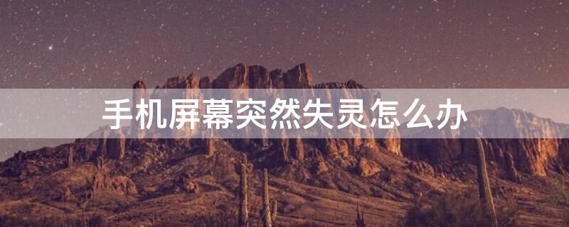 手机屏幕突然失灵怎么办（手机屏幕突然失灵怎么办,OPPO）