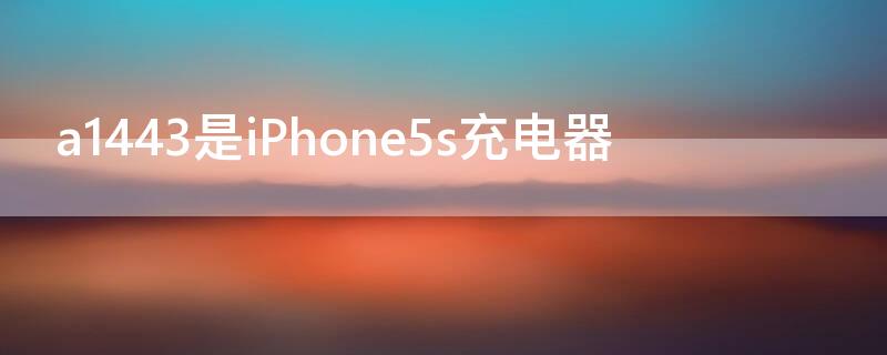 a1443是iPhone5s充电器 苹果型号a1443充电器