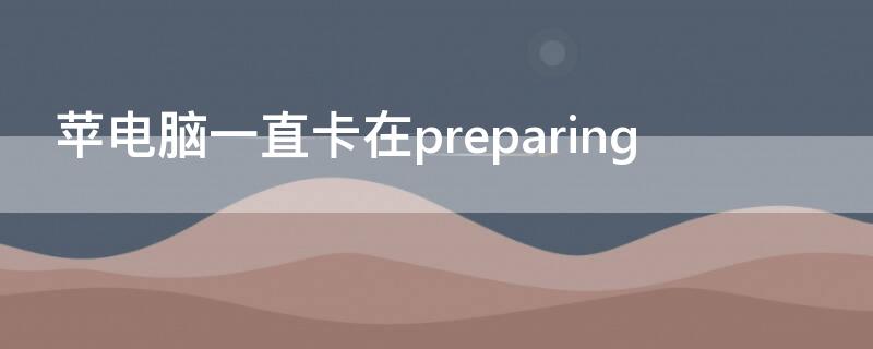 苹电脑一直卡在preparing macpro一直卡在苹果界面
