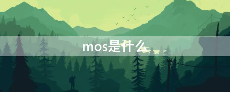 mos是什么（mos是什么意思）