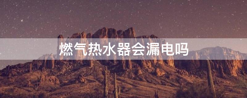 燃气热水器会漏电吗 插电式燃气热水器会漏电吗