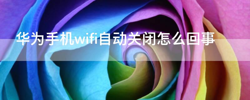 华为手机wifi自动关闭怎么回事 华为手机wifi自动关闭怎么回事网络老断网是咋回事