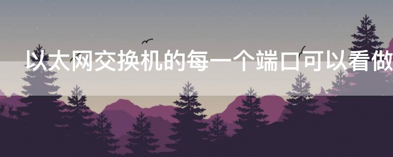 以太网交换机的每一个端口可以看做（以太网交换机的每一个端口可以看做一个[填空(1]）