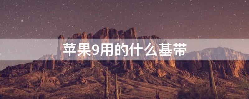 iPhone9用的什么基带（苹果a9基带）