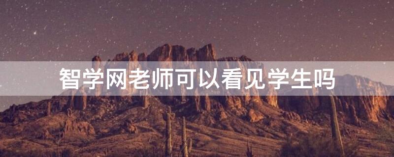 智学网老师可以看见学生吗（在智学网考试,老师能看到我在搜题吗?）