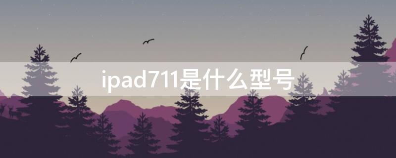 ipad711是什么型号（ipad7 11是什么型号）