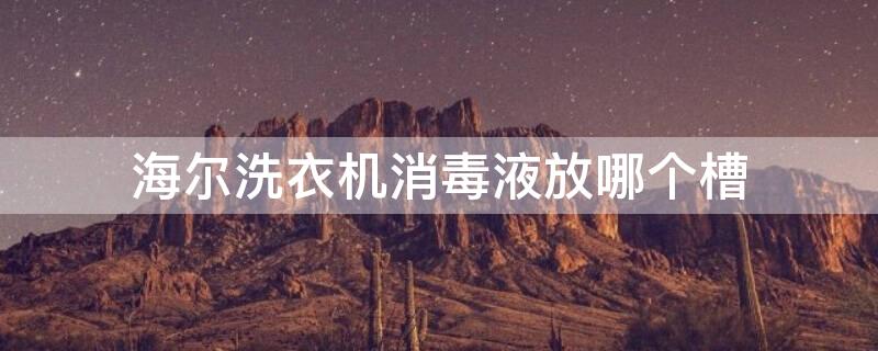海尔洗衣机消毒液放哪个槽（海尔洗衣机消毒液放哪个槽里）