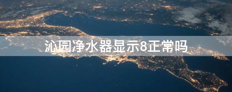 沁园净水器显示8正常吗（沁园净水器数字显示8）