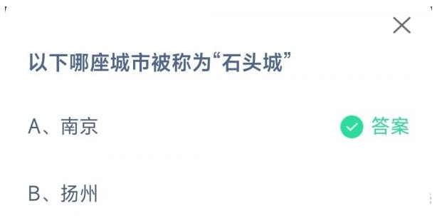 以下哪座城市被称为石头城 以下哪座城市被称为石头城市